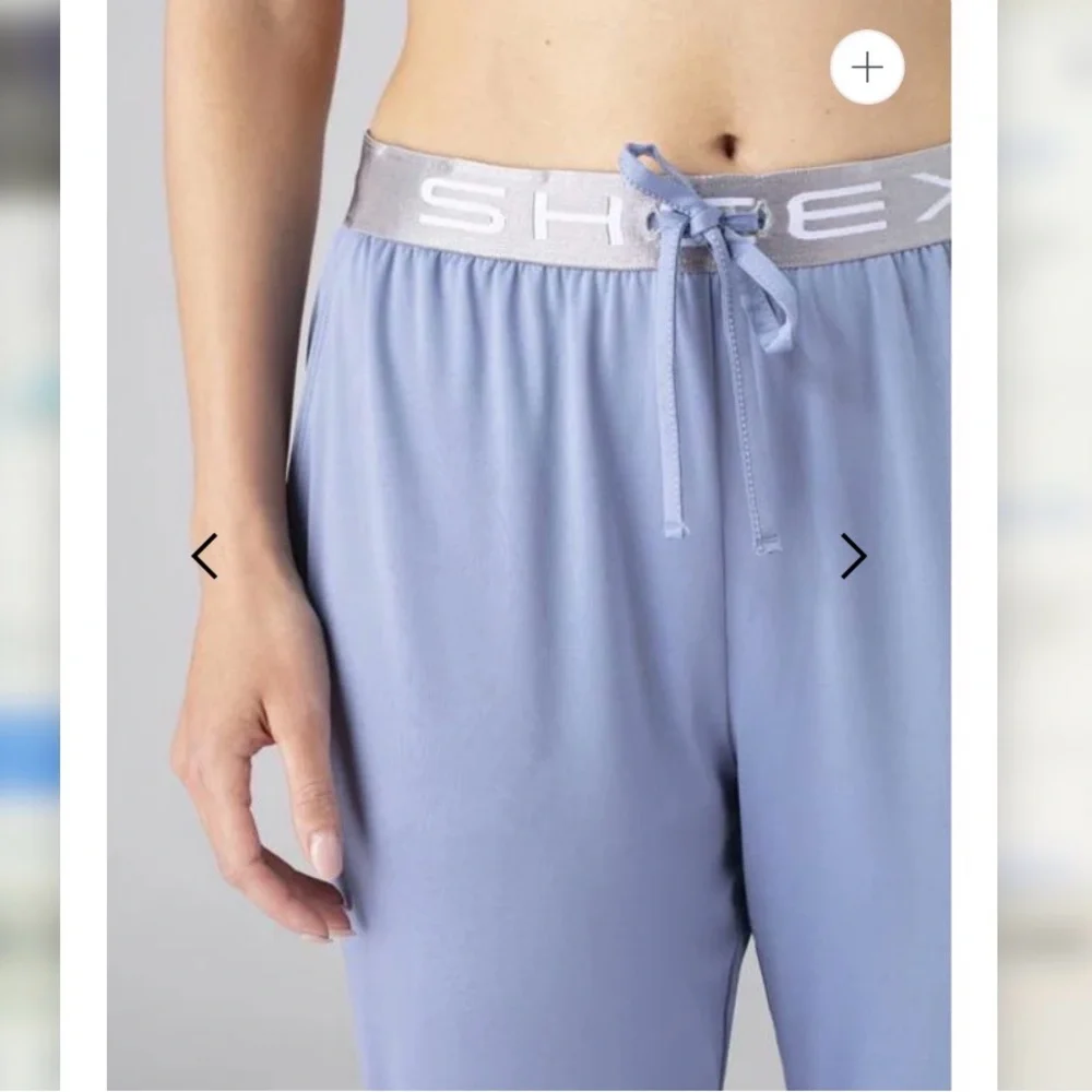 SHEEX Women’s Modern Jogger Light Blue Performance Sleepwear Small - Picture 2 of 8
